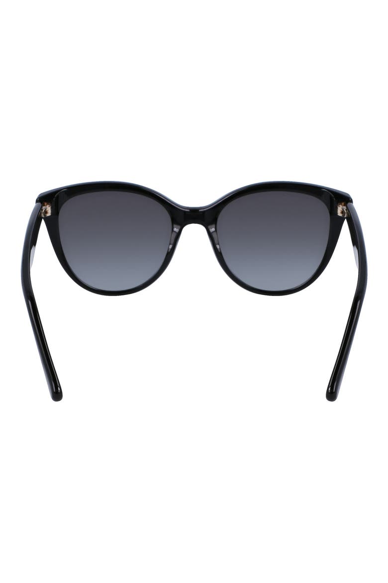 54mm Cat Eye Sunglasses, Alternate, color, BLACK