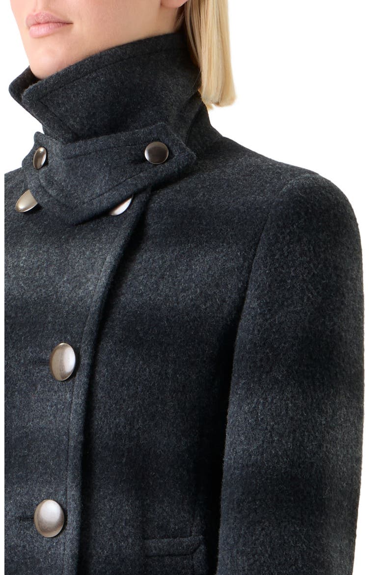 Blurred Check Wool Blend Peacoat, Alternate, color, CHARCOAL-BLACK