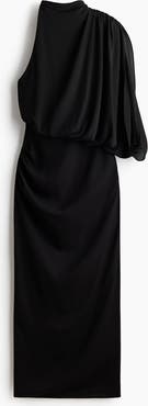 H&M Draped One-shoulder Dress