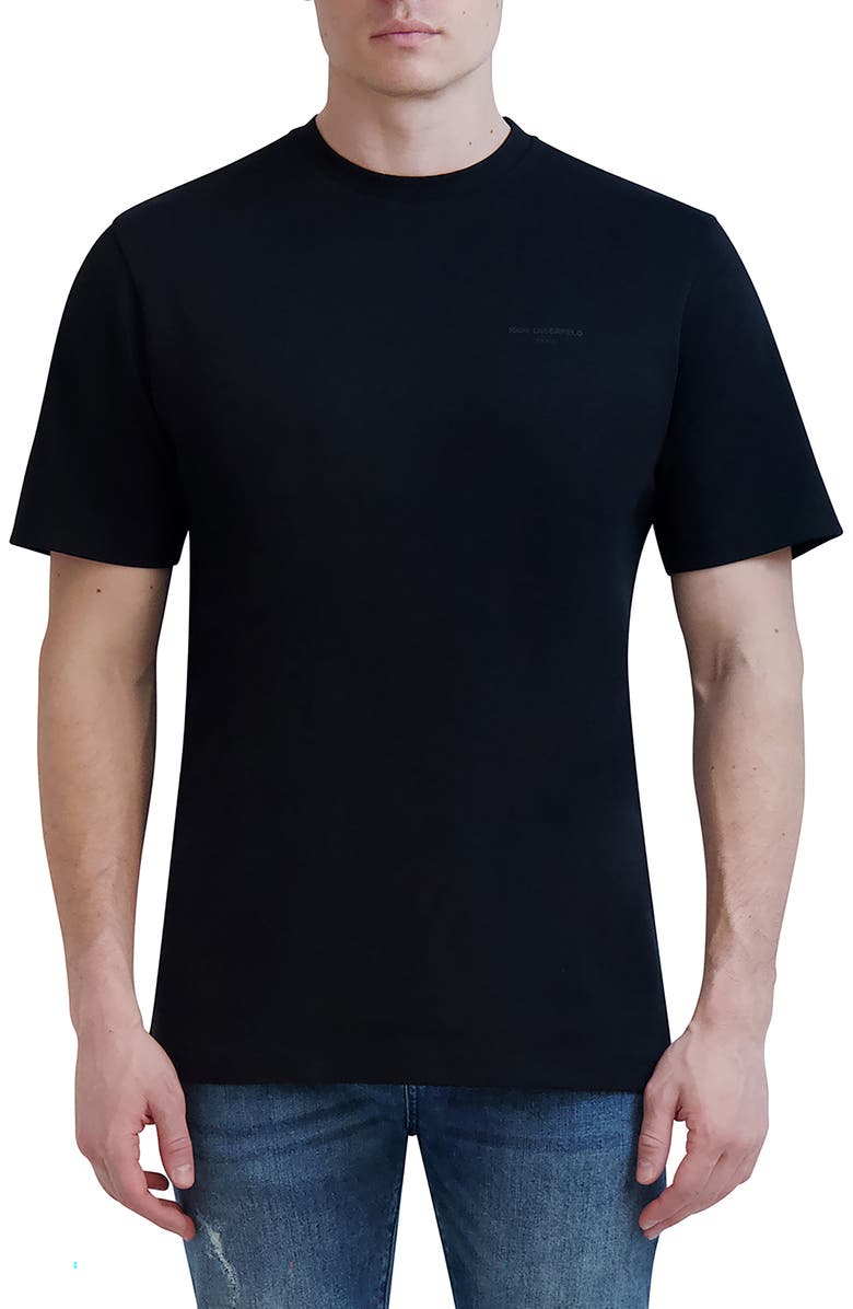 KARL LAGERFELD PARIS Logo Cotton T-Shirt, Main, color,