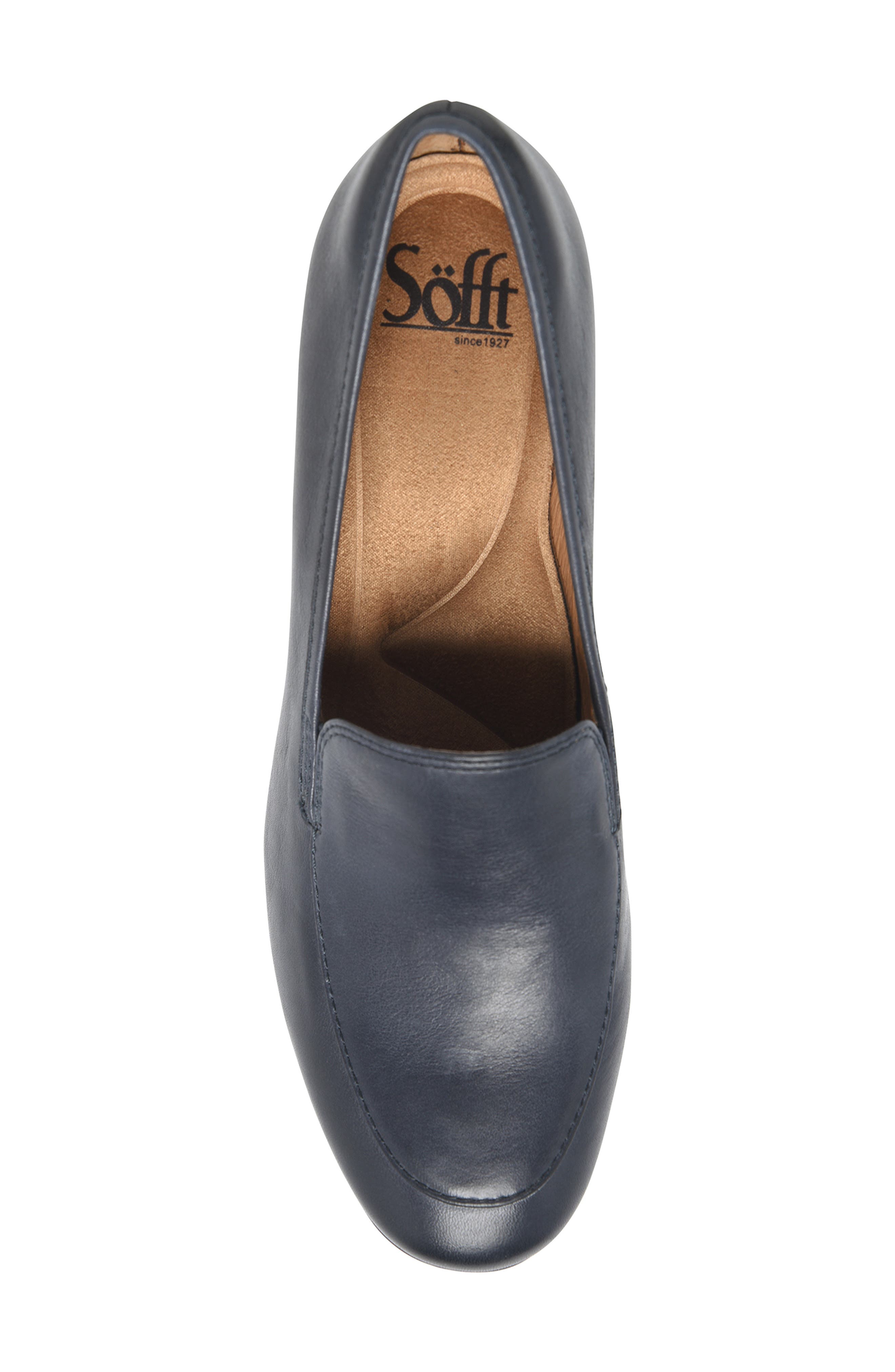 Söfft Lucinda Water Resistant Loafer Pump, Alternate, color, Sky Navy