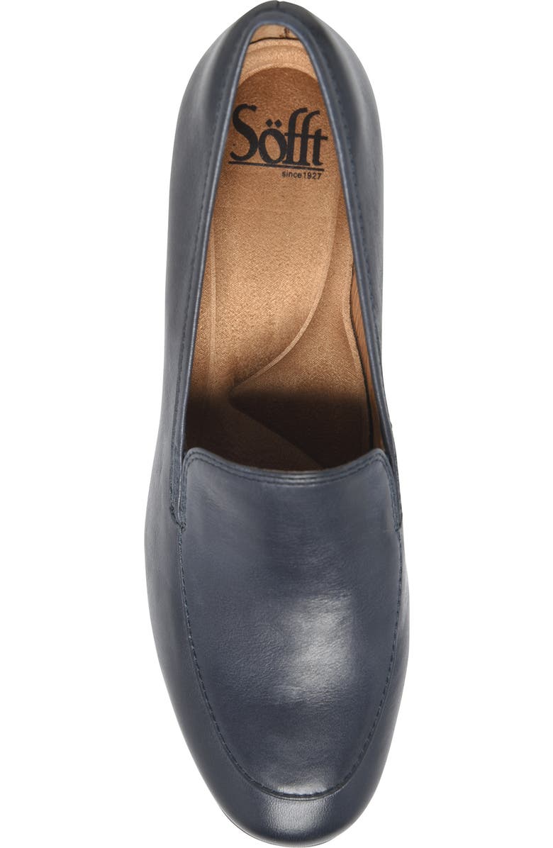Söfft Lucinda Water Resistant Loafer Pump, Alternate, color, Sky Navy