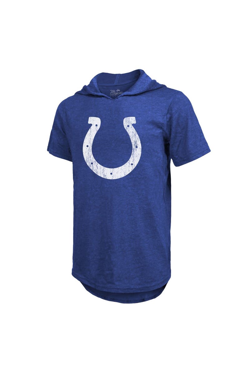 Majestic Threads Men's Majestic Threads Matt Ryan Royal Indianapolis Colts Player Name & Number Short Sleeve Hoodie T-Shirt, Alternate, color, 
