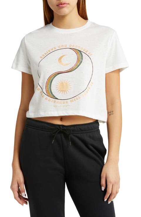 Believe Crop Graphic Tee