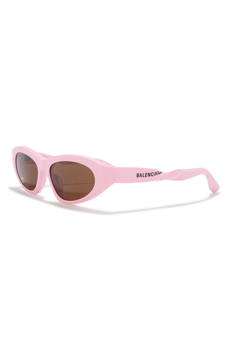 54mm Cat Eye Sunglasses, Alternate, color, PINK PINK BROWN