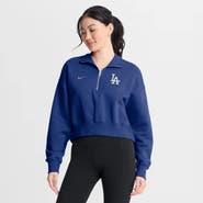 Nike Women's Nike Royal Los Angeles Dodgers Primetime Phoenix Fleece Half-Zip Sweatshirt