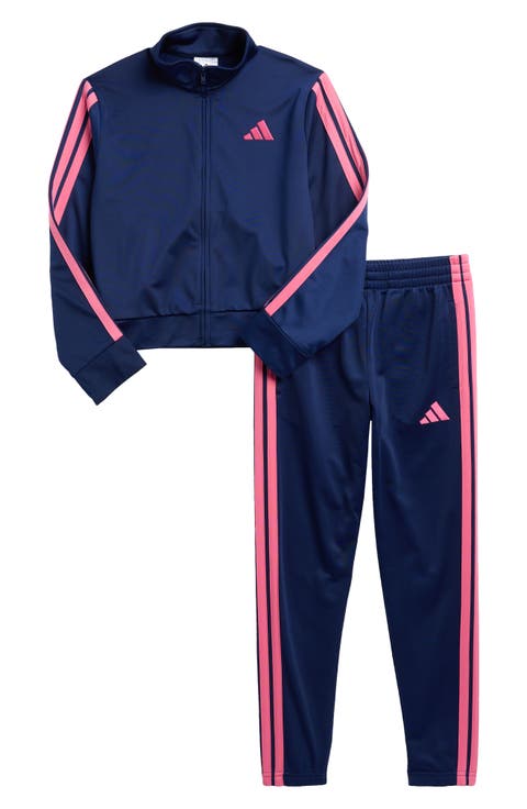 Kids' Classic 3-Stripe Tricot Track Jacket & Pants Set (Big Kid)