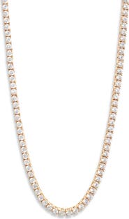 Nordstrom 3mm Cubic Zirconia Tennis Necklace