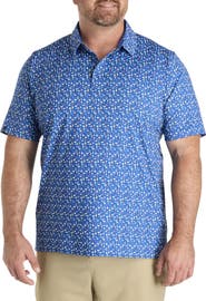 Callaway Big & Tall Cocktail Print Performance Polo Shirt