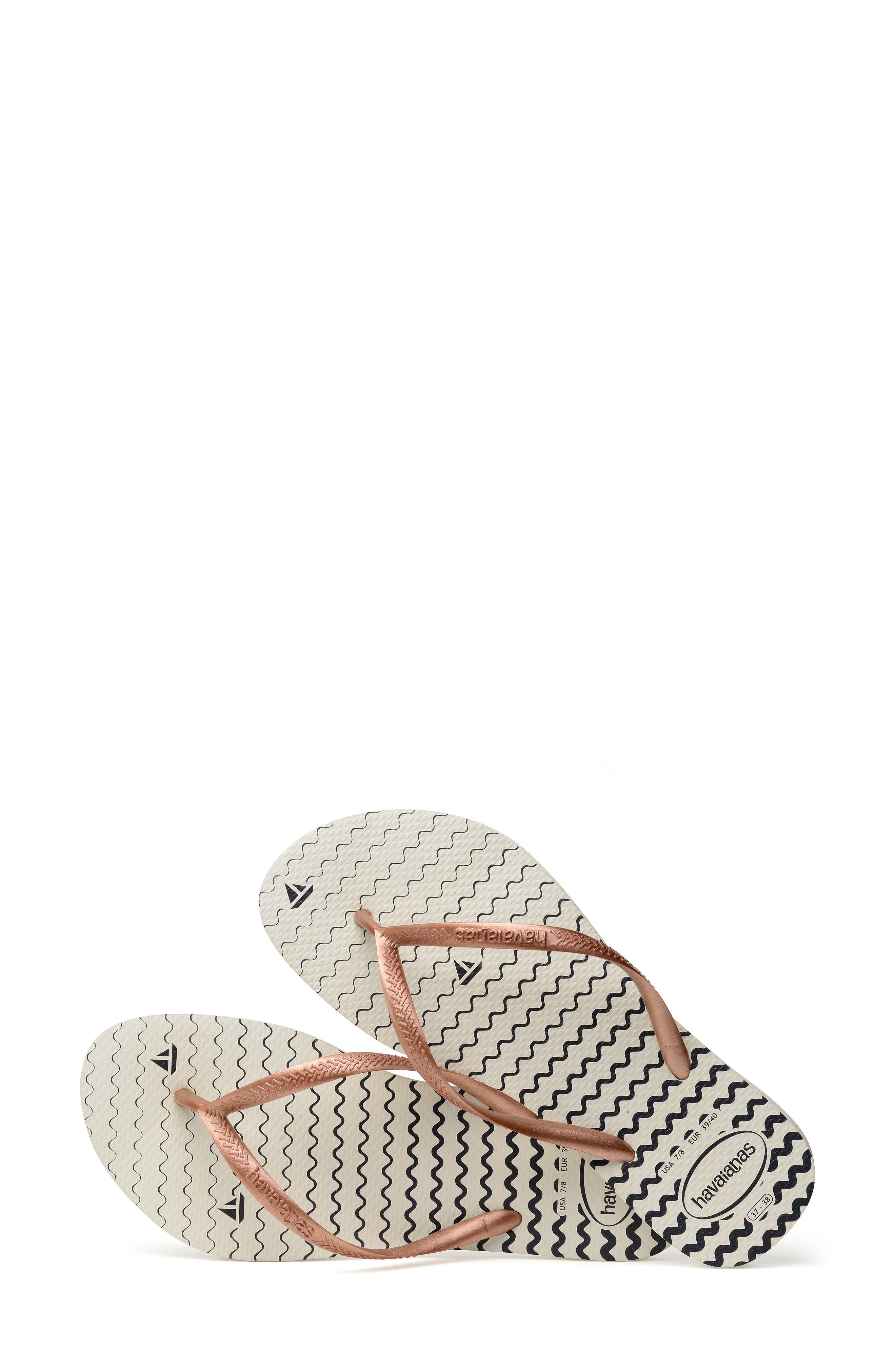 Havaianas Slim Oceano Flip Flop, Alternate, color, 