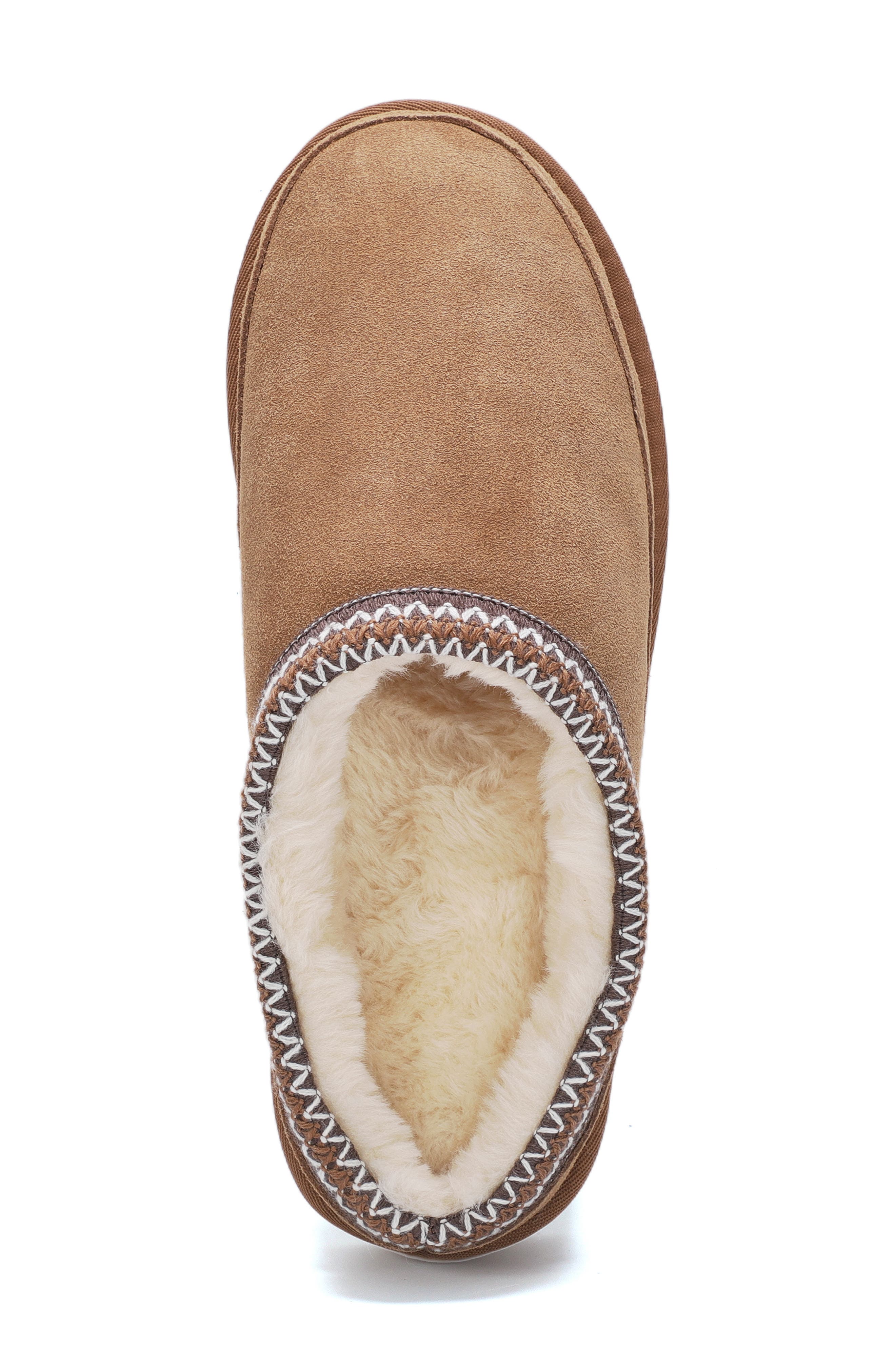 Jaden Faux Shearling Lined Slipper, Alternate, color, CHESTNUT