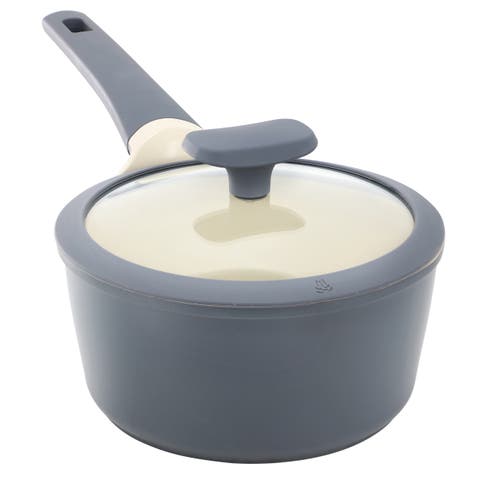 Rooney 2 Quart Ceramic Nonstick Aluminum Saucepan  with Lid