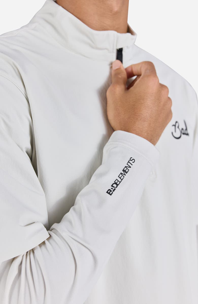 Bad Birdie Bad Elements Mechanism Quarter Zip Golf Pullover, Alternate, color, White Onyx