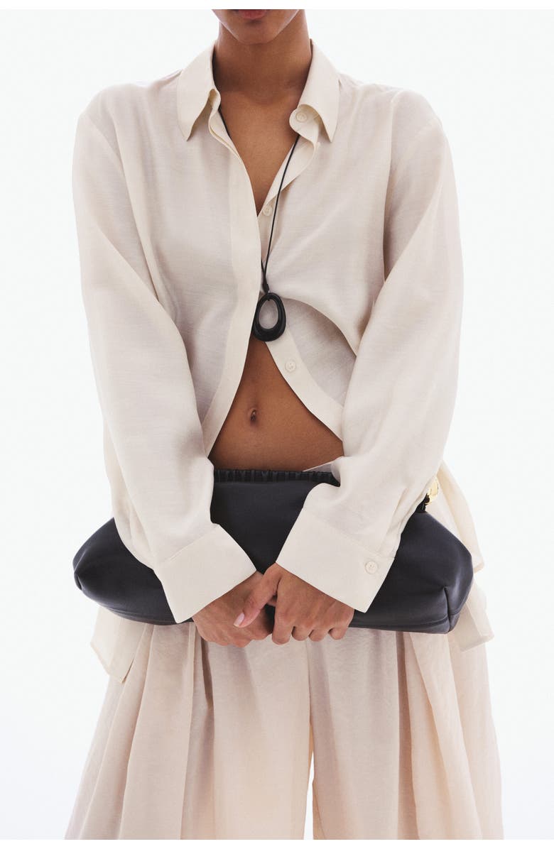 H&M Long Shirt, Alternate, color, Light Beige