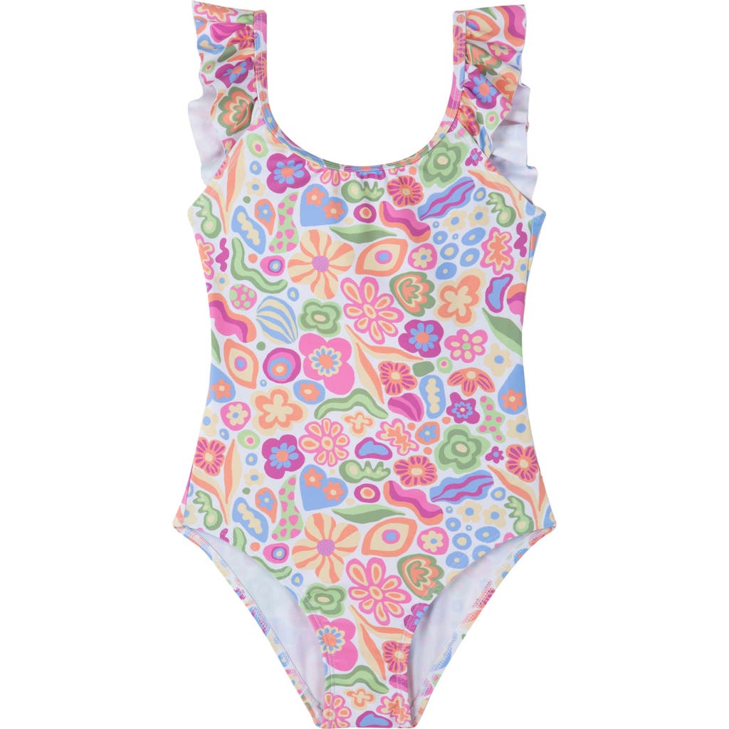 Gottex Kids Under The Sea Square Neck Ruffle One Piece