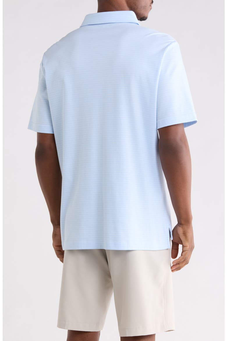 Stripe Cotton Polo, Alternate, color, SKY