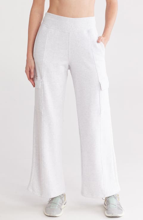 Embroidered Logo Wide Leg Pants