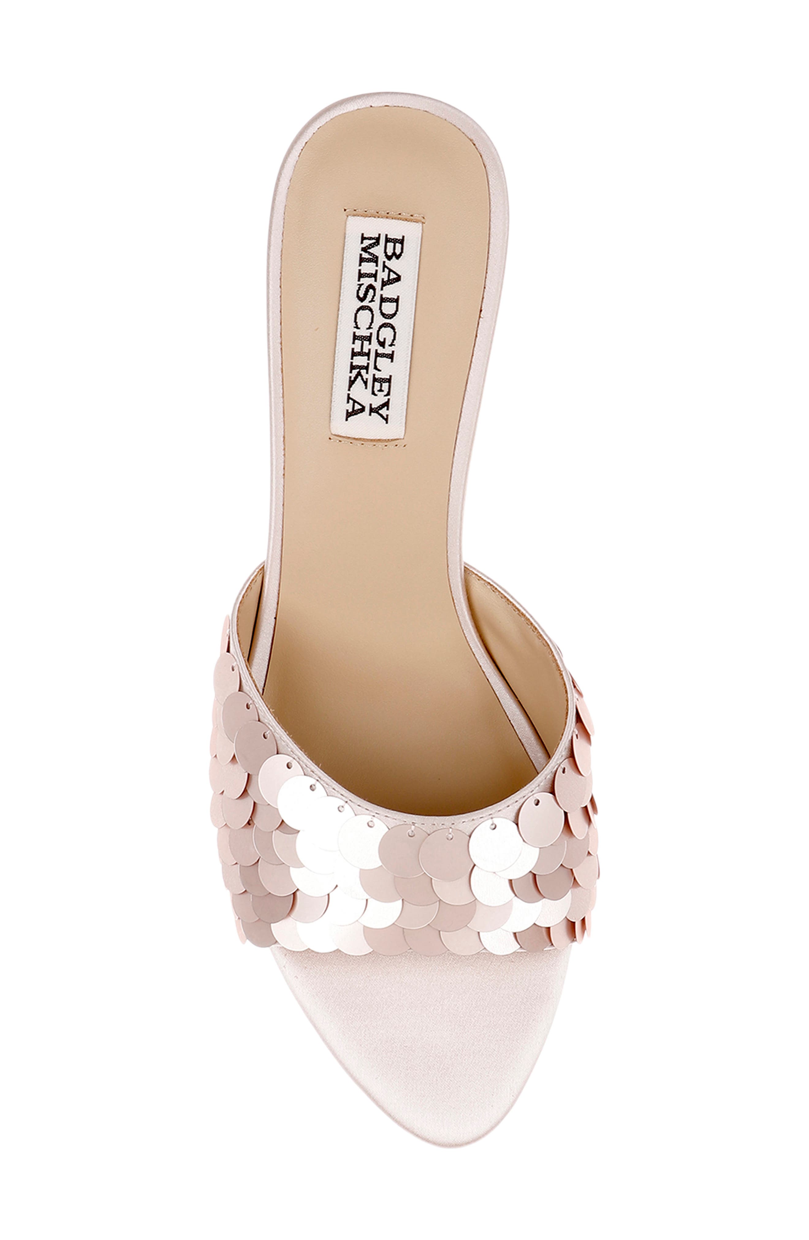 Winika Slide Sandal, Alternate, color, CHAMPAGNE SATIN