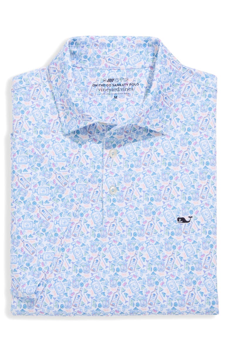 vineyard vines Sankaty Performance Polo, Alternate, color, Mai Tai Toss - White