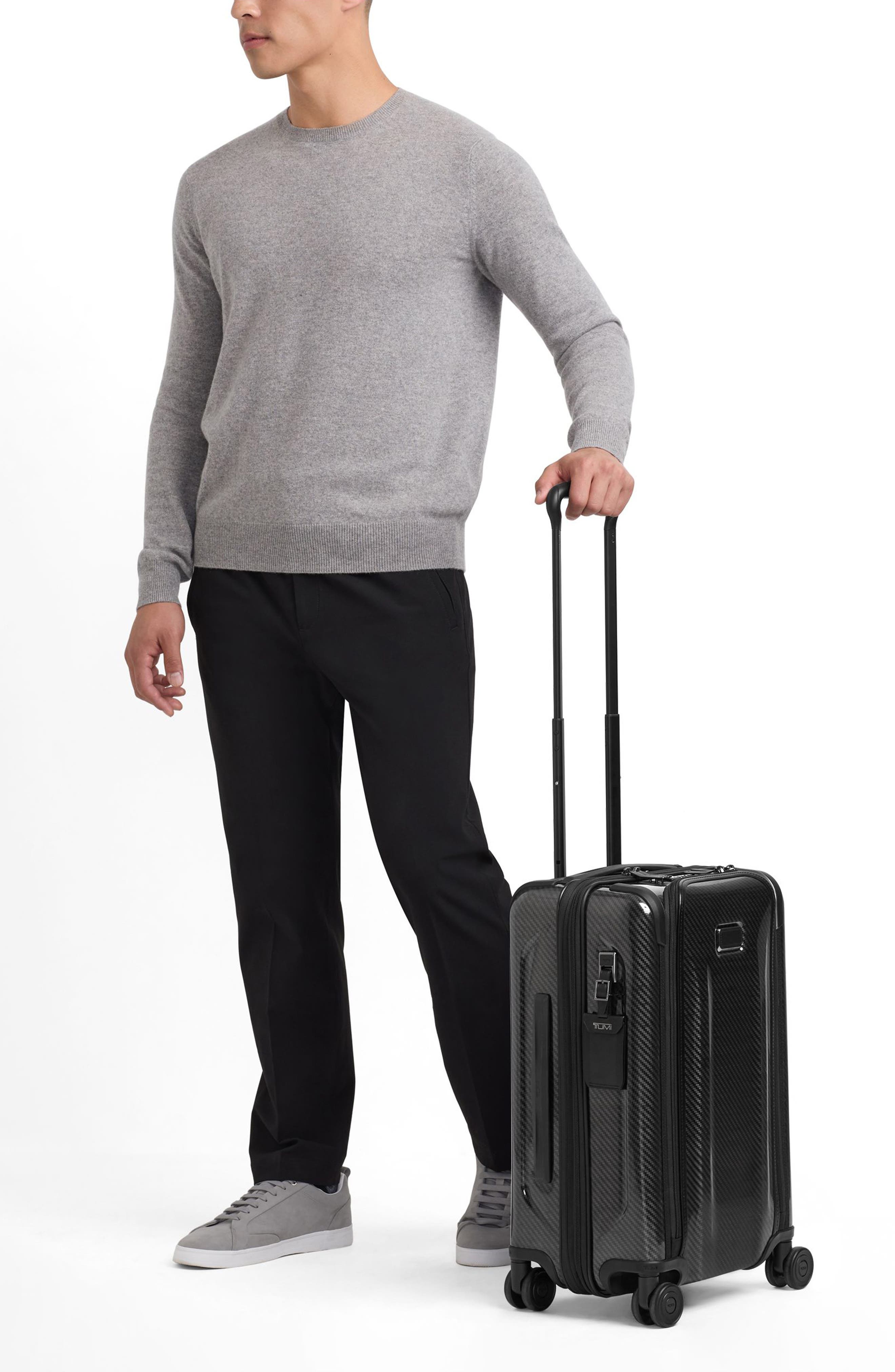 TUMI Tegra-Lite<sup
®</sup
 International Expandable Wheeled Carry-On Bag, Alternate, color, Black/ Graphite