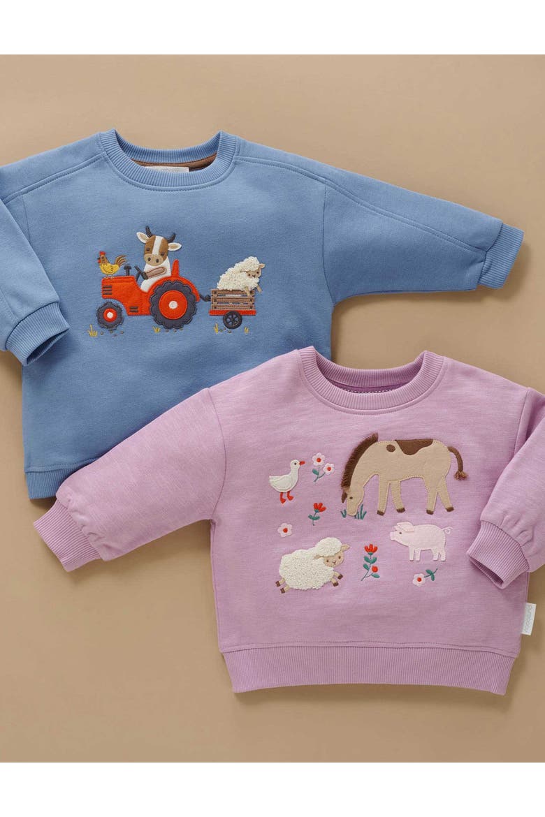 Tractor Sweater, Alternate, color, Bluestone