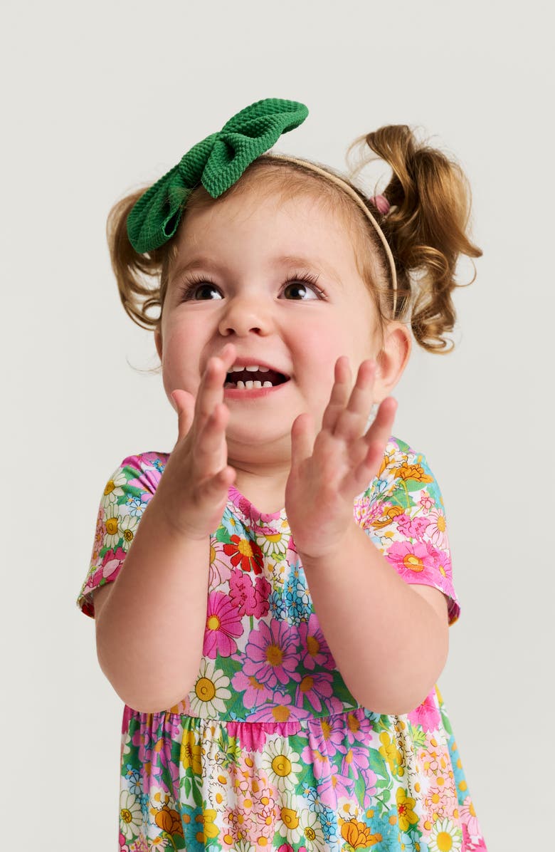 Posh Peanut Ruffle Skirted Bodysuit, Alternate, color, Pink