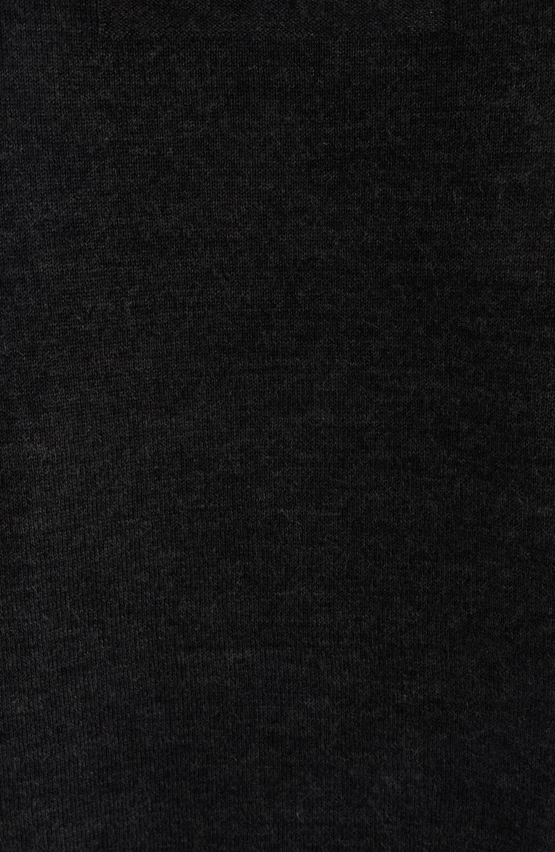 Givenchy Short Sleeve Silk Sweater, Alternate, color, Charcoal