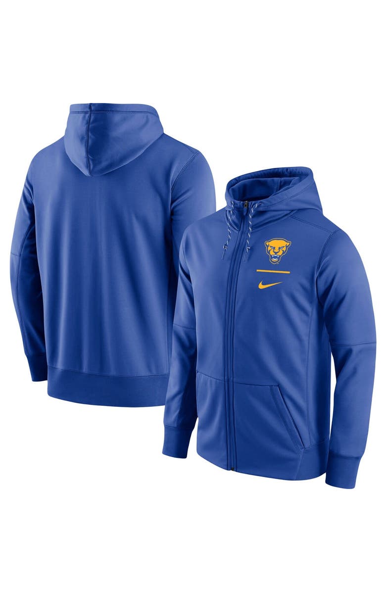 Nike Men's Nike Royal Pitt Panthers Alternate Logo Stack Performance Full-Zip Hoodie, Main, color,