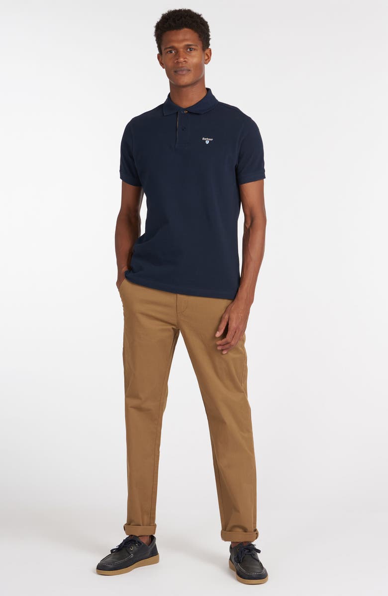 Barbour Regular Fit Tartan Piqué Polo, Alternate, color, New Navy