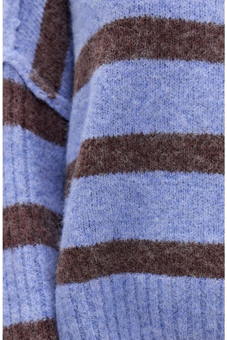 Oslo Stripe Crewneck Sweater, Alternate, color, BLUE STRIPE