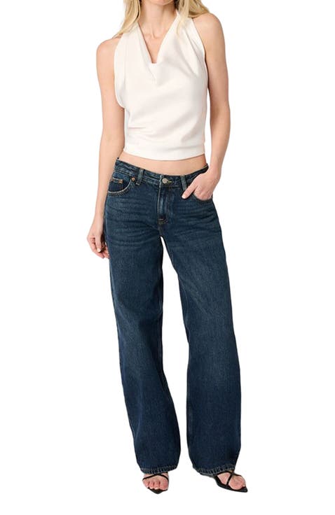 Halter Cowl Neck Top