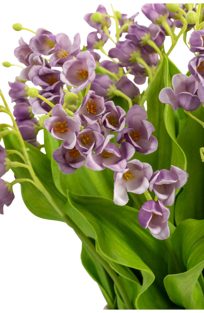 CocoBella Veda RealTouch Muguet Arrangement, Alternate, color, Periwinkle