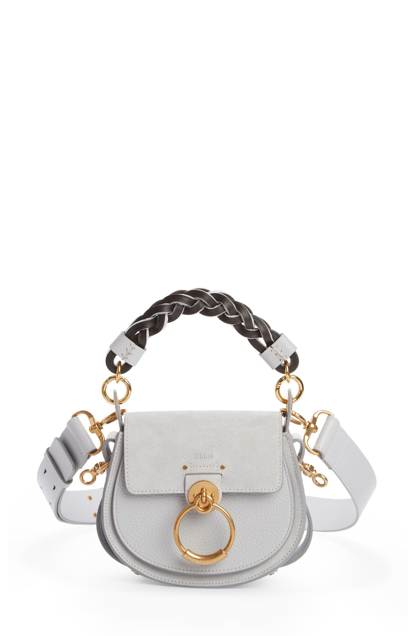 Chloé Small Tess Calfskin Leather Shoulder Bag, Main, color, 