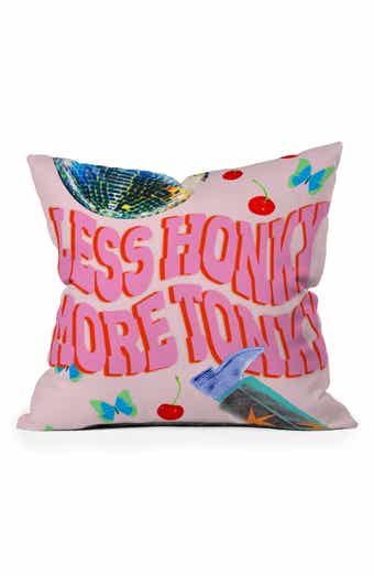 Less Honky More Tonky Throw Pillow