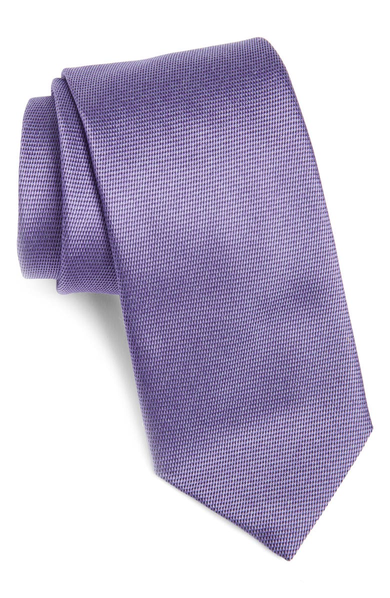 Canali Solid Silk Tie, Main, color,