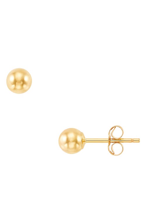 Frankie & Zoe Ball Stud Earrings In Gold