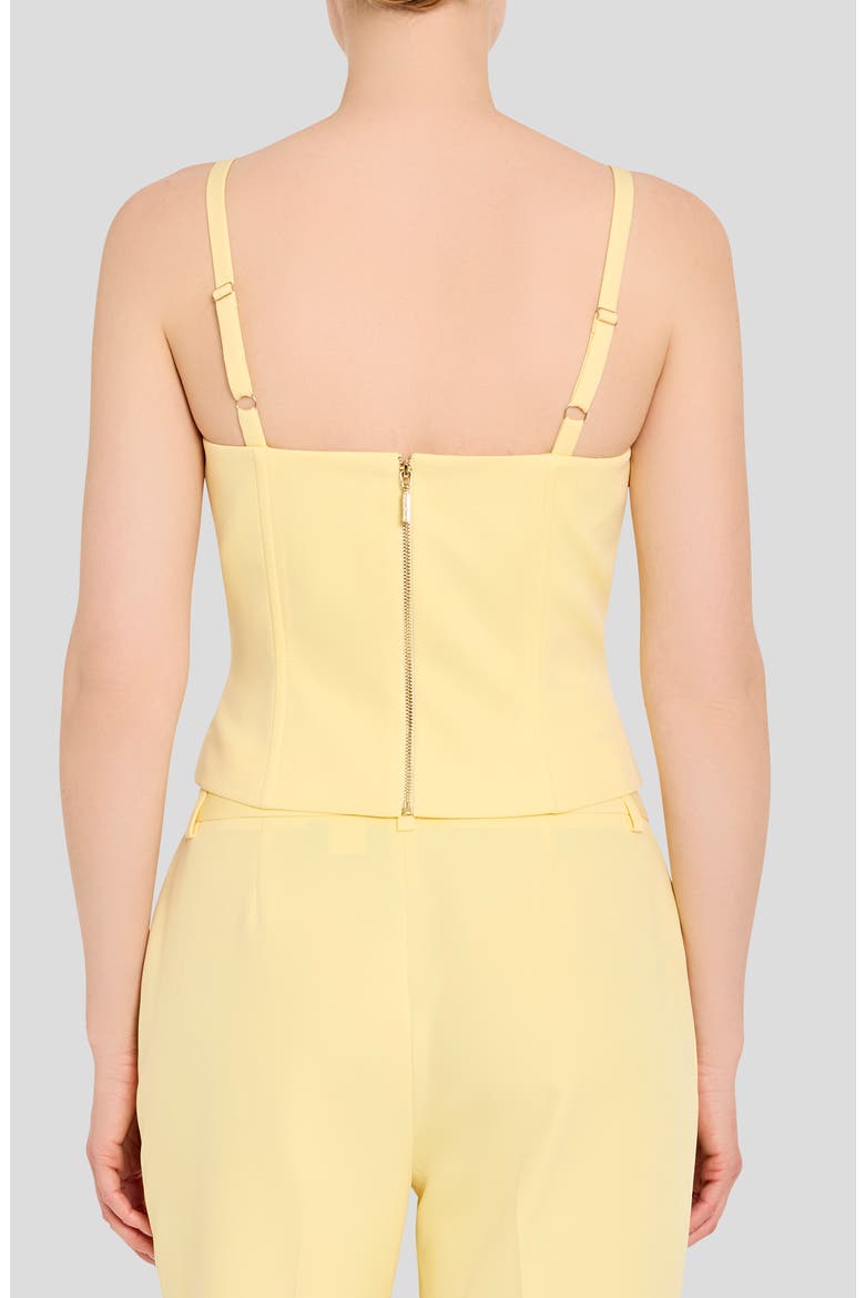 Crepe Corset Camisole, Alternate, color, BUTTERCUP