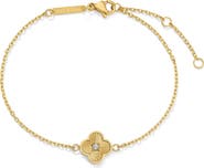 D.LOUISE Pleated Clover Bracelet