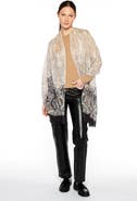 Kinross Cashmere Faded Paisley Print Scarf