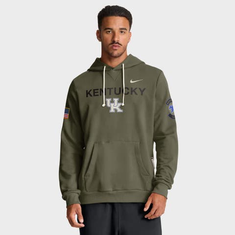 Men's Nike Olive Kentucky Wildcats 2025 Military Appreciation Standard Issue Dri-FIT Hoodie
