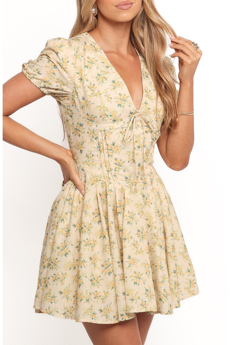 Anais Puff Sleeve Minidress, Alternate, color, FLORAL