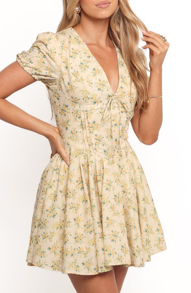 Petal & Pup Anais Puff Sleeve Minidress, Alternate, color, Floral