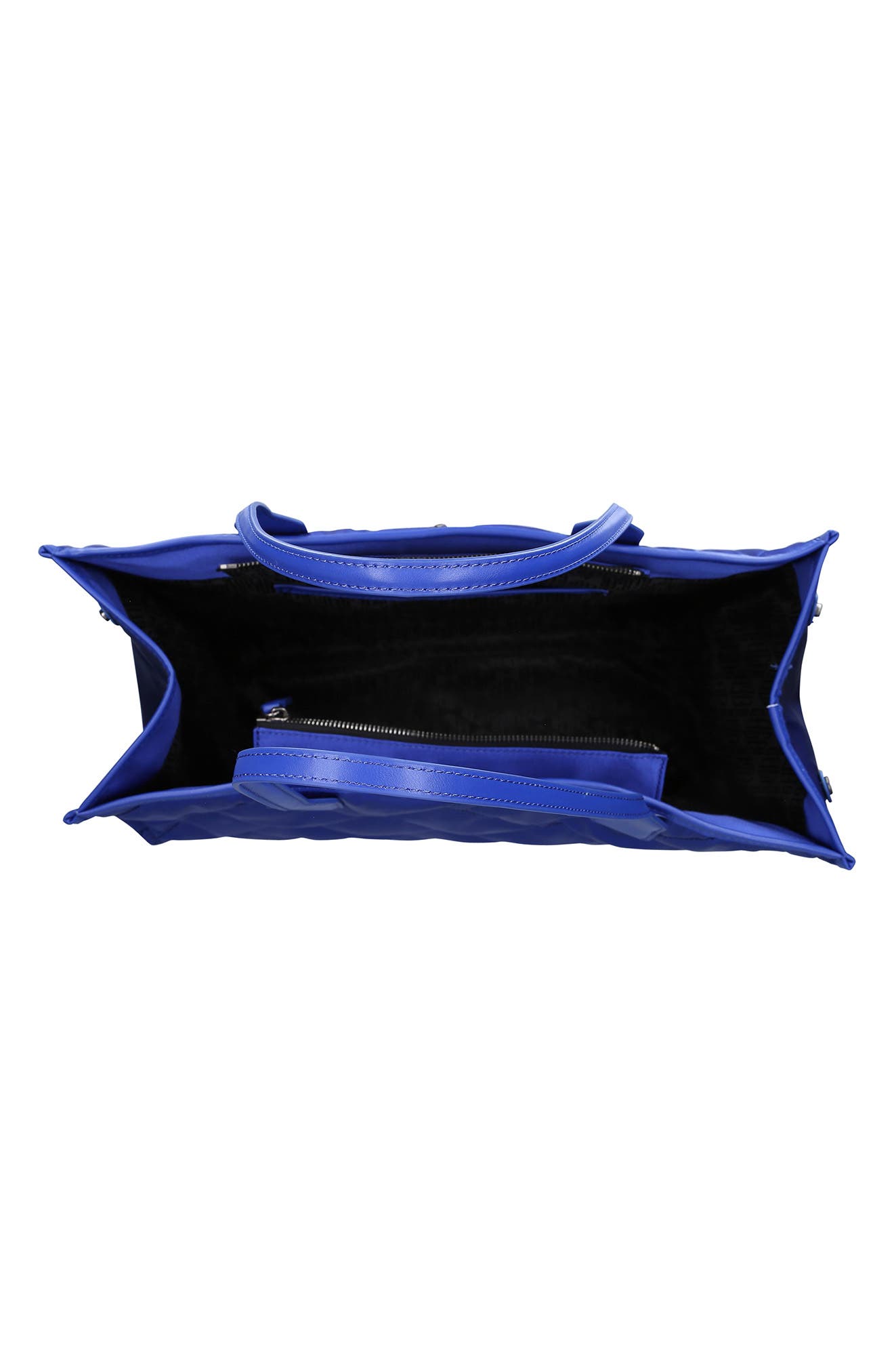 Quilted Shopper Bag, Alternate, color, BLUE