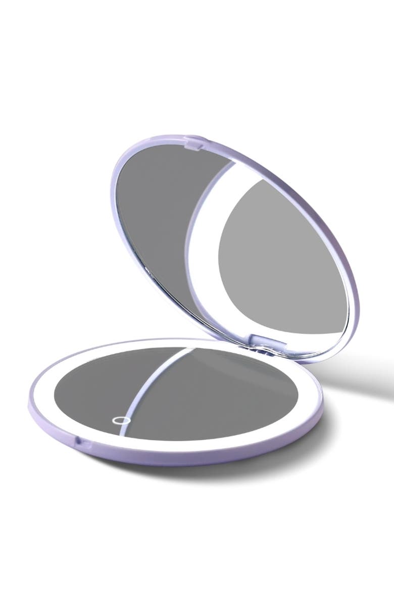 FANCII Mini Taylor LED Compact Mirror, Alternate, color, Lilac Bliss