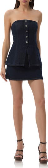 Janie Strapless Denim Top