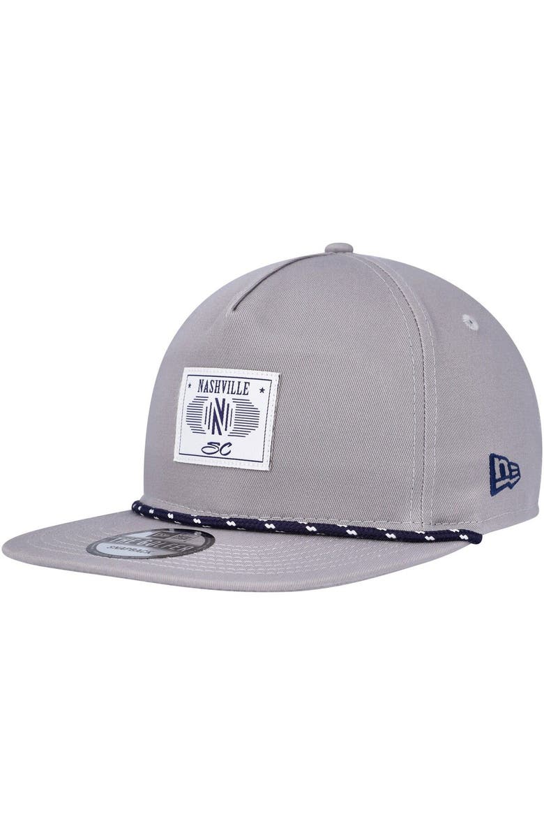 New Era Men's New Era Gray Nashville SC Patch Golfer Adjustable Hat, Main, color, Gray