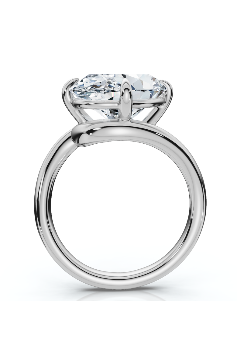 Bliss Diamond Certified 7Ct Aire Oval Cut Diamond Solitaire Engagement Ring 14k Gold Lab Grown, Alternate, color, 14K White Gold