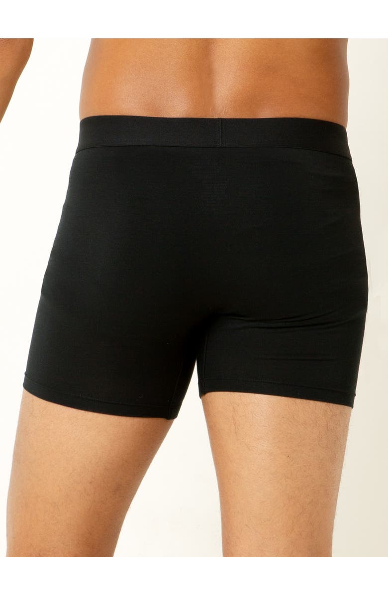 Single Stitch Modal Boxer Brief 3-Pack, Alternate, color, Black