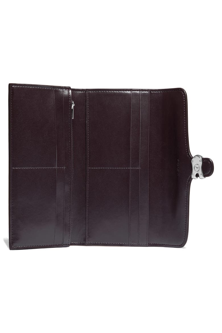 Long Tabby Leather Wallet, Alternate, color, TAUPE