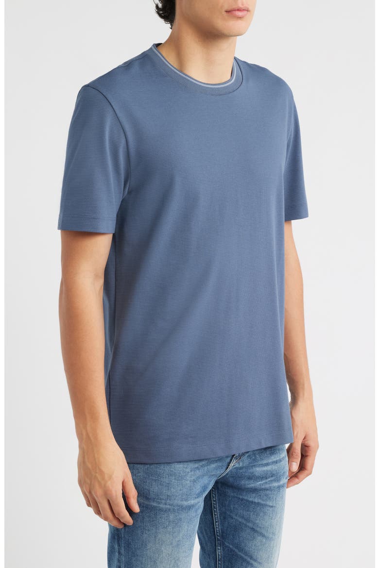 Thompson Tipped Cotton Blend T-Shirt, Alternate, color, OPEN BLUE